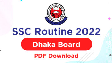 SSC Routine 2022 Dhaka board