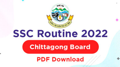 SSC Routine 2022 Chittagong Board - SSC Routine PDF Download