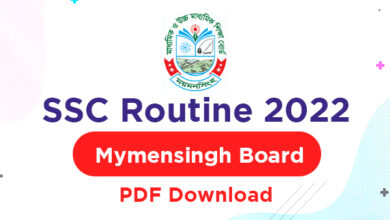 SSC Routine 2022 Mymensingh Board - SSC PDF Download