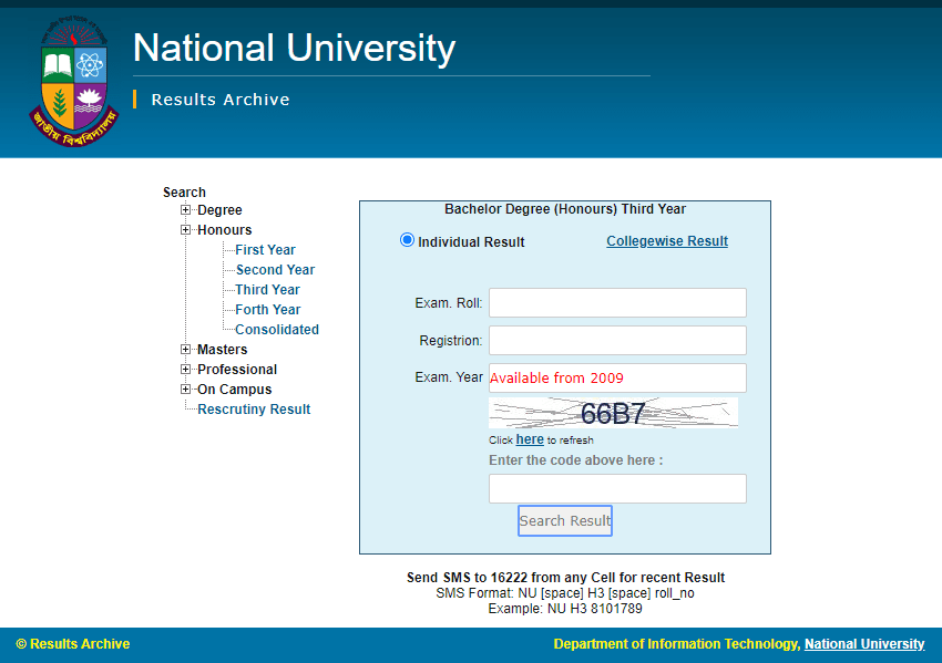 Nu result